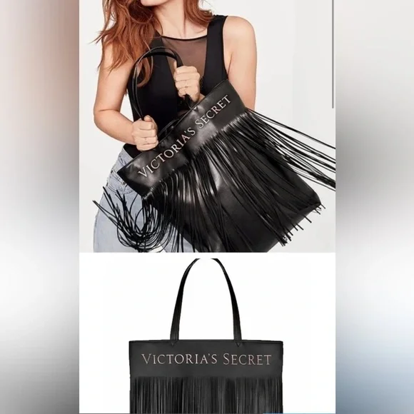 Victoria’s Secret Limited Edition Flirty Fringe Tote, EUC - Picture 6 of 7